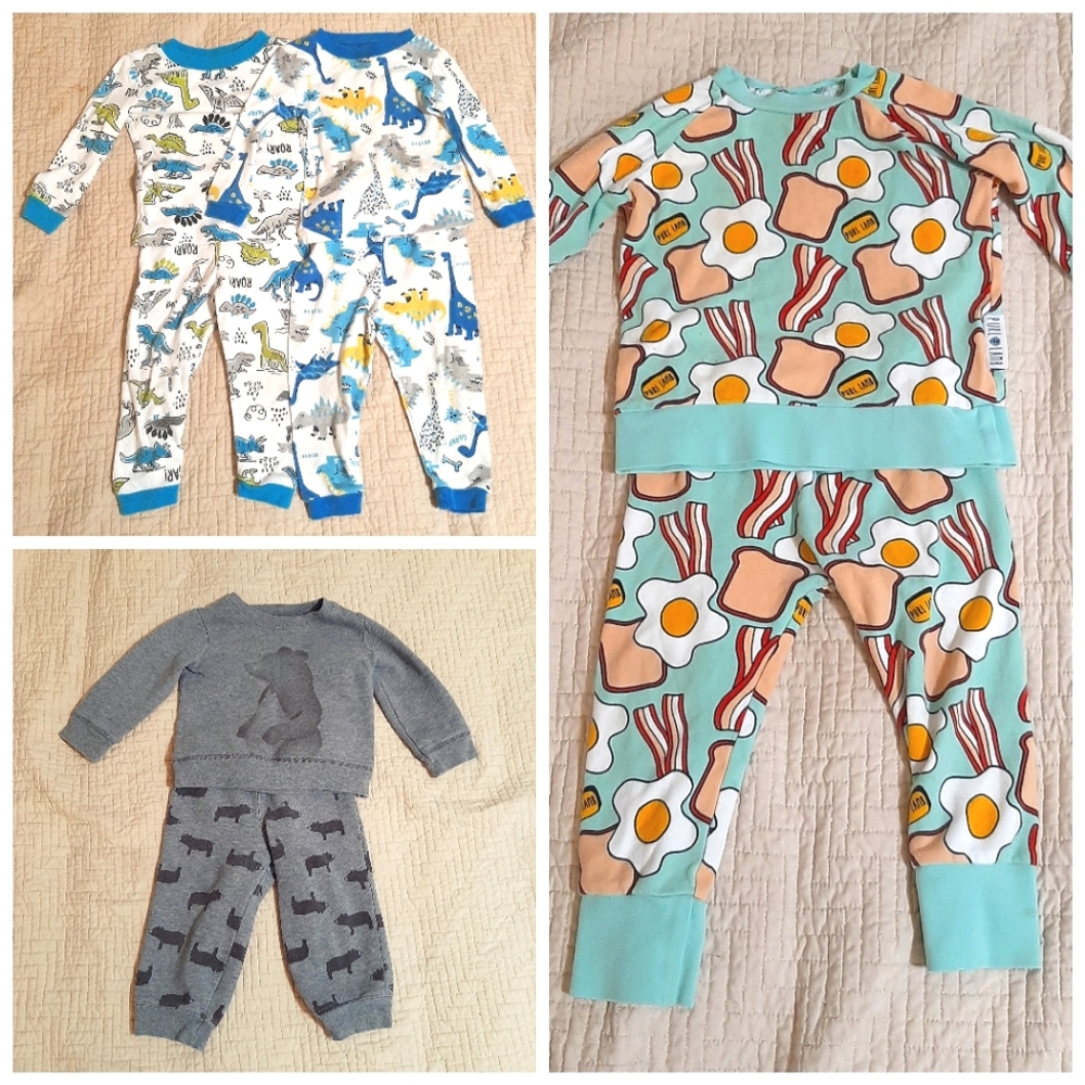 18m Pajama Sets--Four Pairs